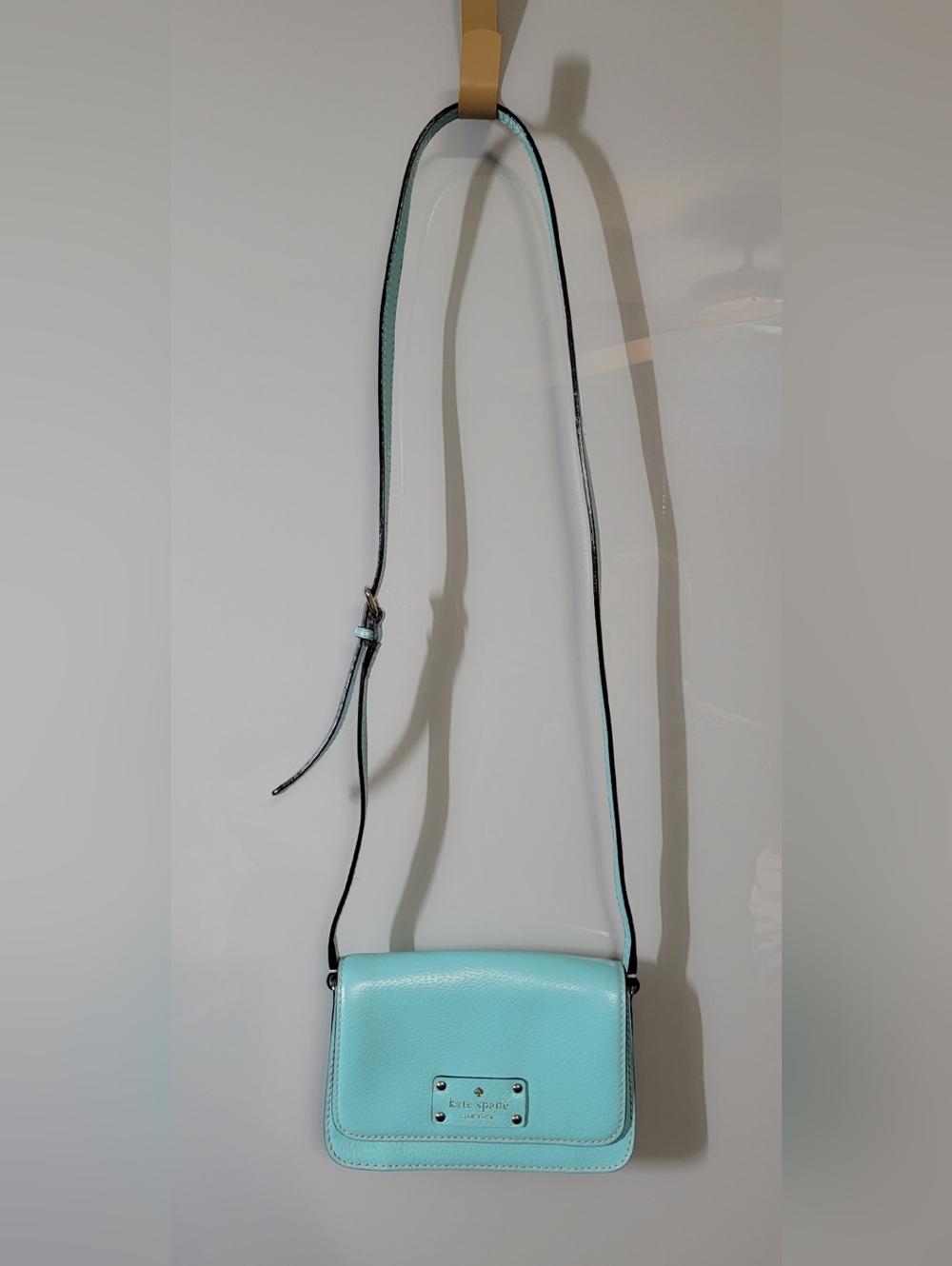 Authentic Light Blue Kate Spade Wellesley Flynn Crossbody Bag - Picture 4 of 13